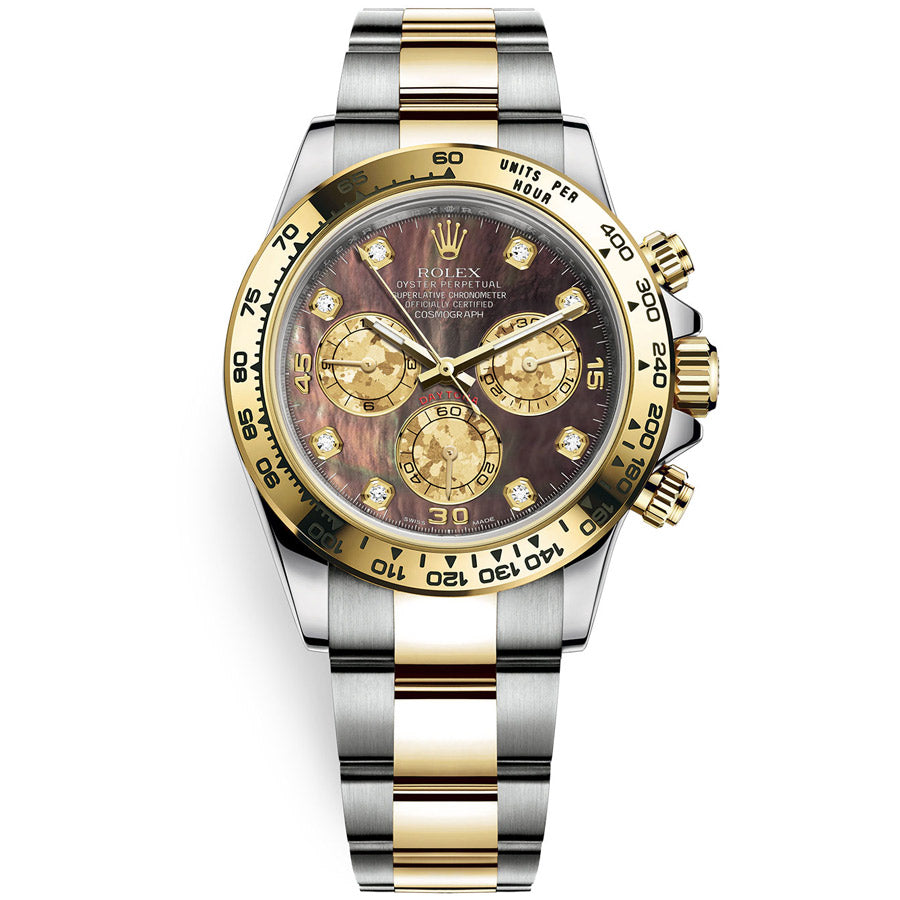 Rolex Daytona 40mm 116503 Black Mother Of Pearl Diamond Dial