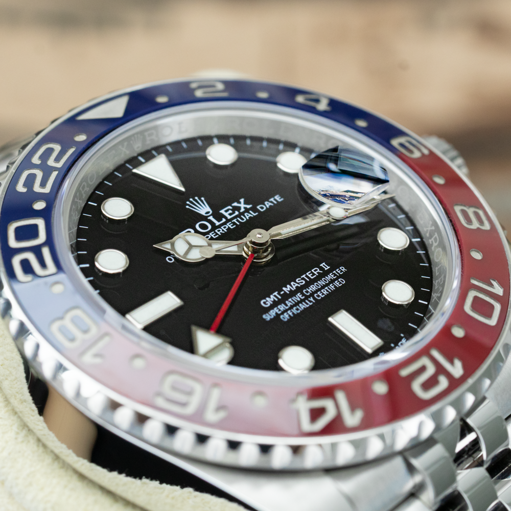 Rolex GMT-Master II Discontinued "Pepsi" 40mm 126710BLRO Black Dial Pre-Owned