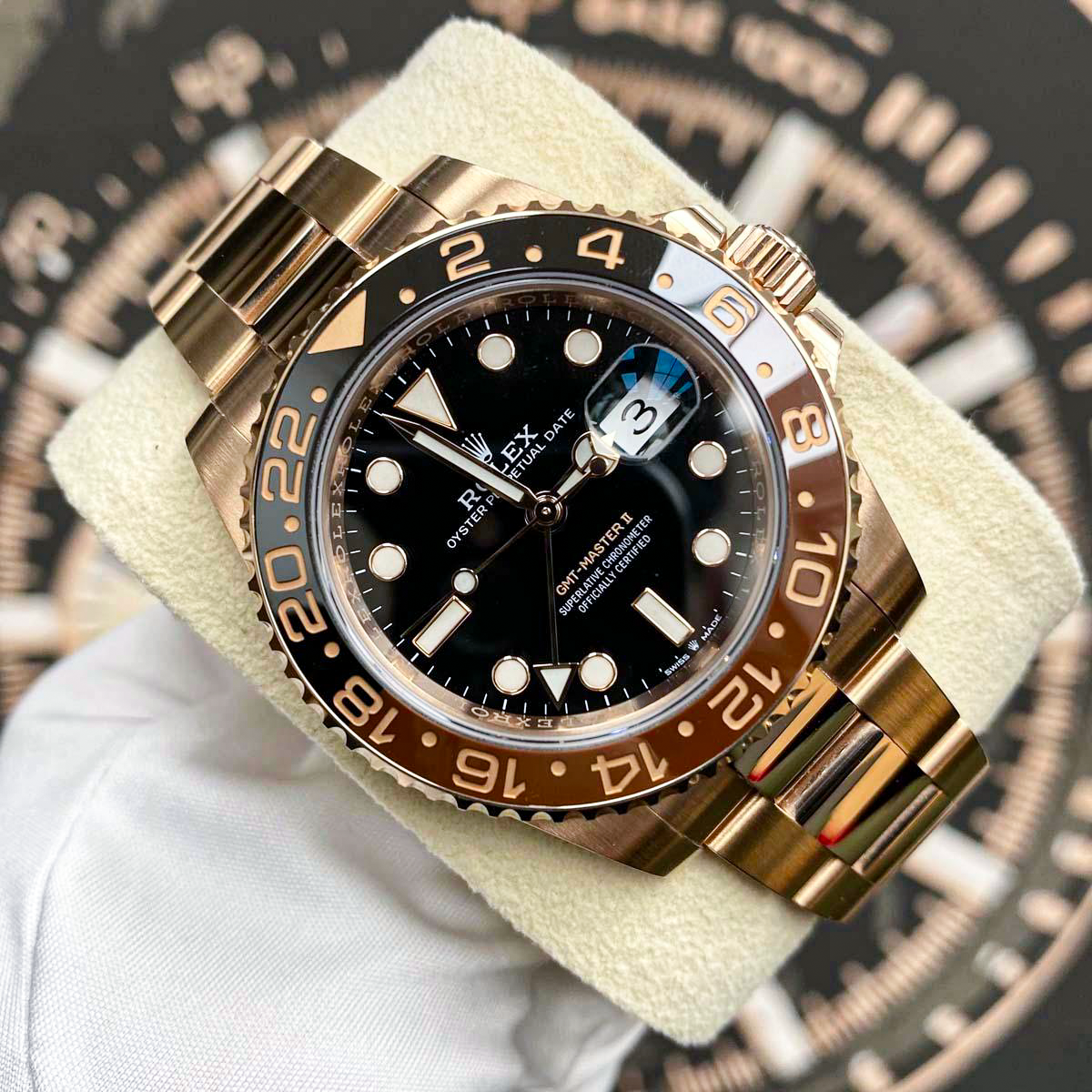 Rolex 2025 GMT-Master II "Root Beer" 126715CHNR 40mm Black Dial