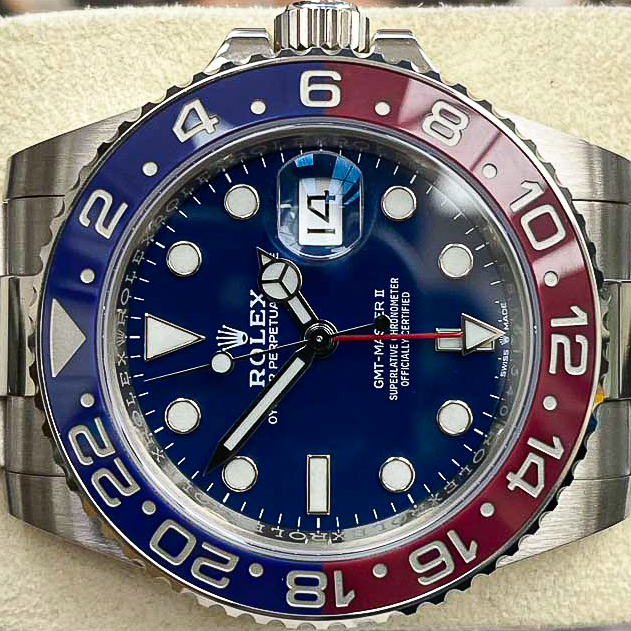 Rolex GMT-Master II "Pepsi" 40mm 126719BLRO White Gold Blue Dial Pre-Owned