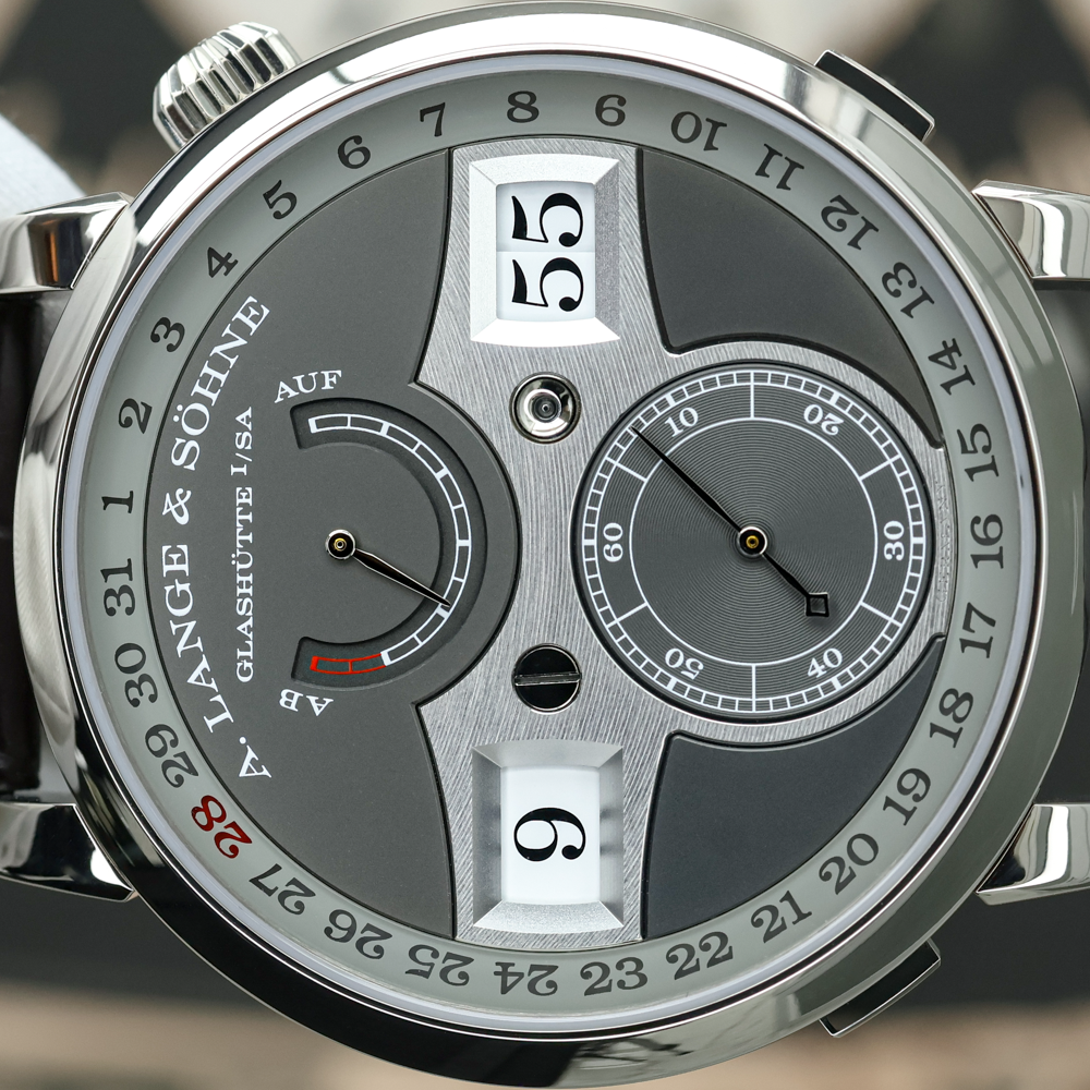 A. Lange & Sohne Zeitwerk Date 44mm Grey Dial 148.038
