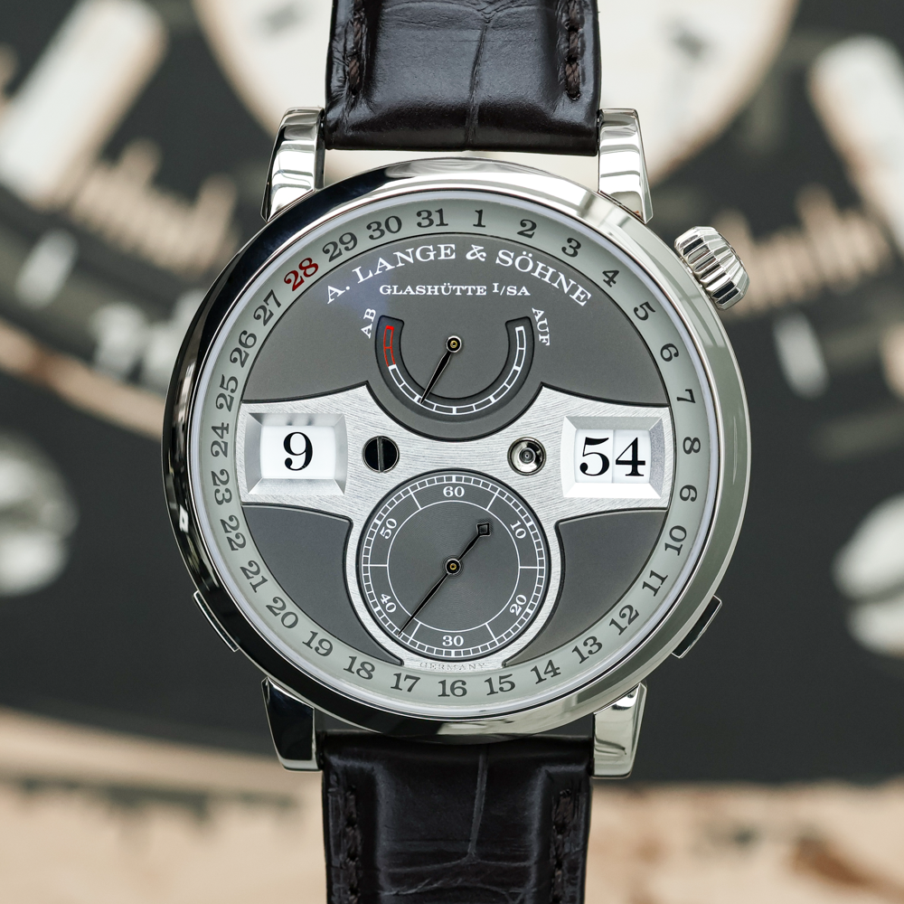 A. Lange & Sohne Zeitwerk Date 44mm Grey Dial 148.038