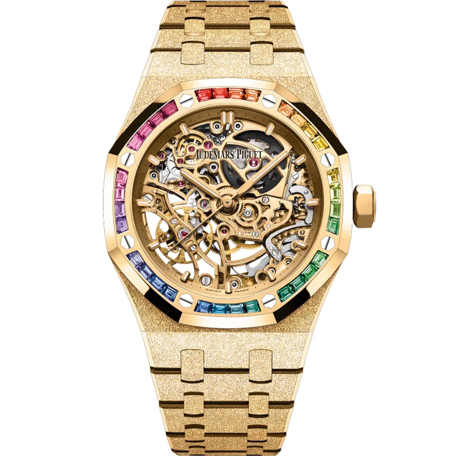 Audemars Piguet Royal Oak Frosted Gold Skeleton Dial 15468BA.YG.1259BA.01