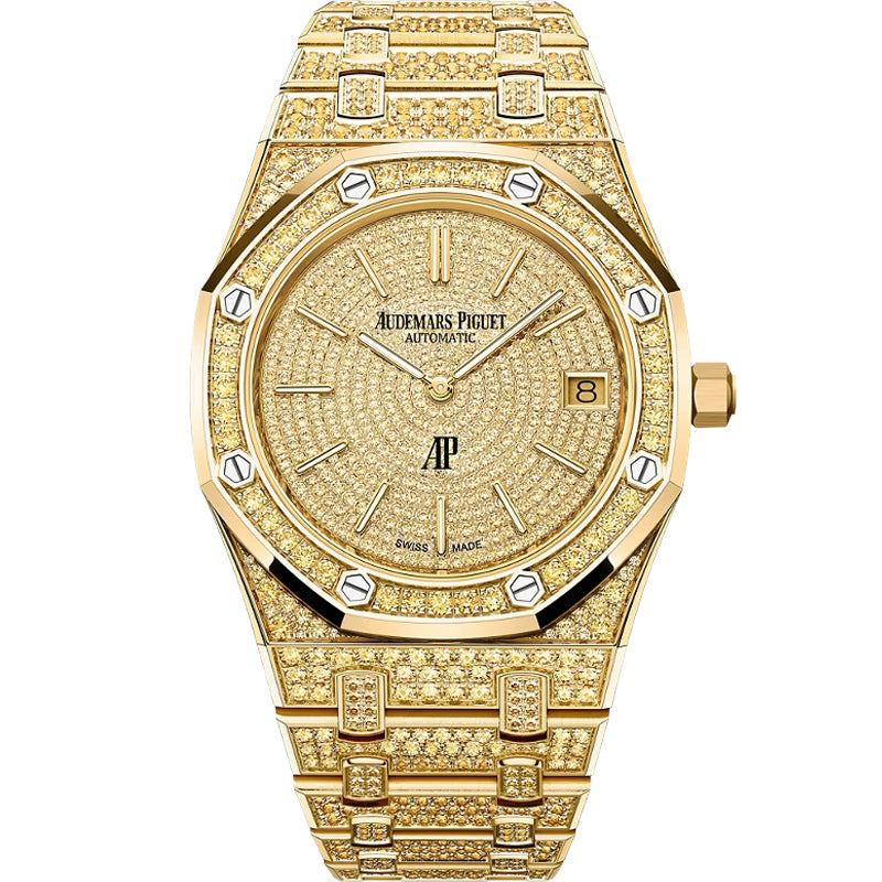 Audemars Piguet Royal Oak "Jumbo" Extra-Thin 16202BA.HH.1241BA.01 39mm Yellow Dial