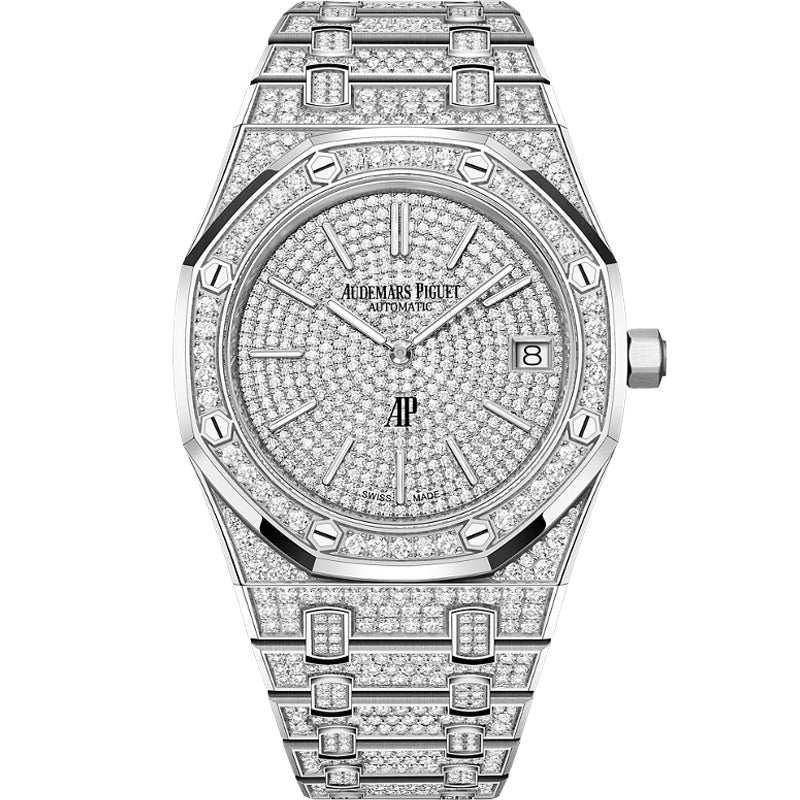 Audemars Piguet Royal Oak "Jumbo" Extra-Thin 16202BC.ZZ.1241BC.01 39mm Diamond Dial