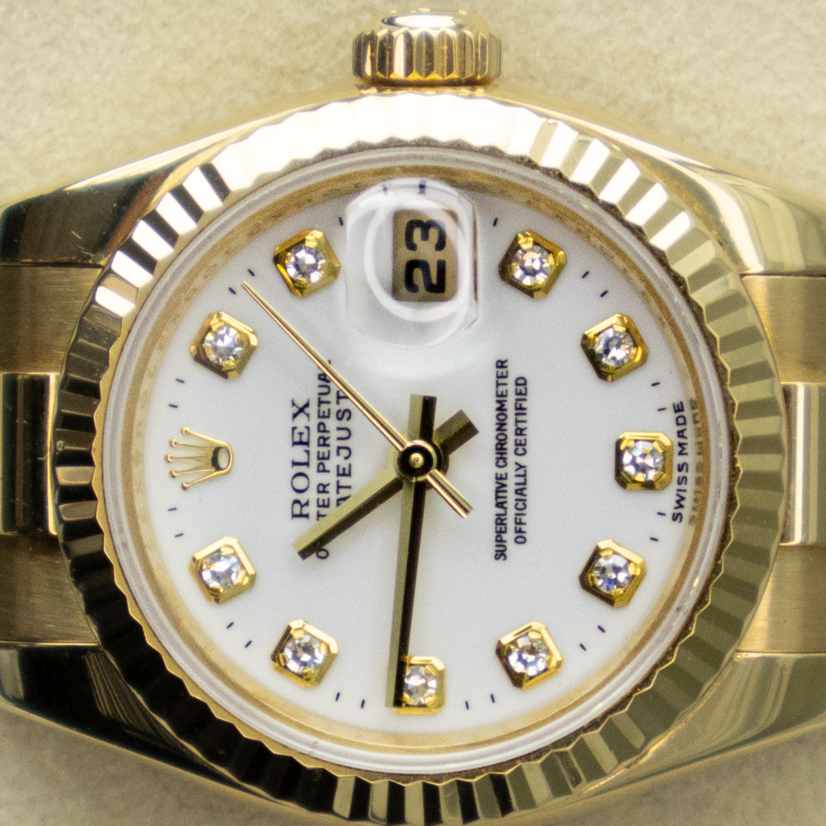 Rolex Datejust 179178 26mm White Diamond Dial Pre-Owned