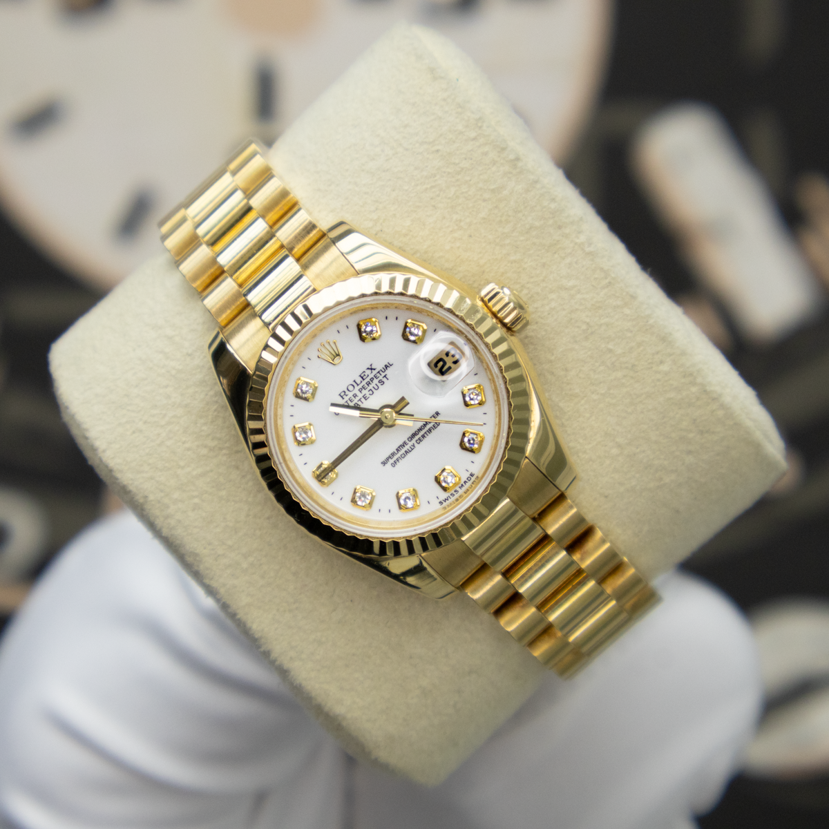 Rolex Datejust 179178 26mm White Diamond Dial Pre-Owned