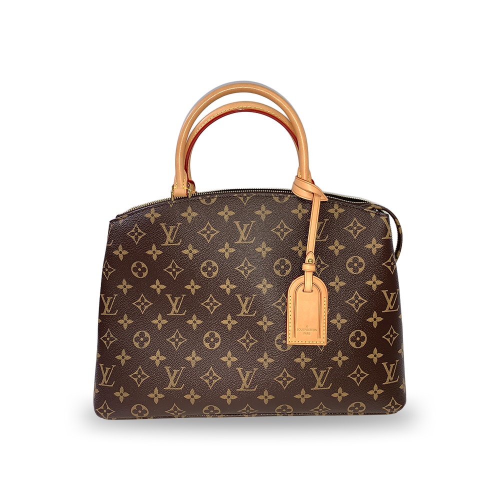LOUIS VUITTON Grand Palais Bag Monogram Coated Leather Gold Hardware Pre-Owned
