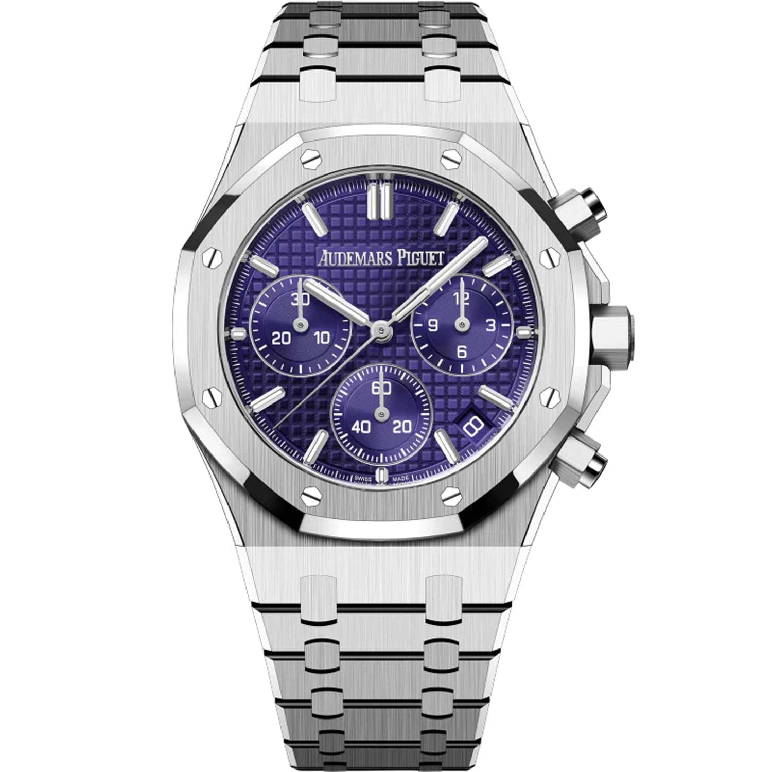 Audemars Piguet Royal Oak Chronograph Selfwinding White Gold Purple Dial 26240BC.OO.1320BC.01