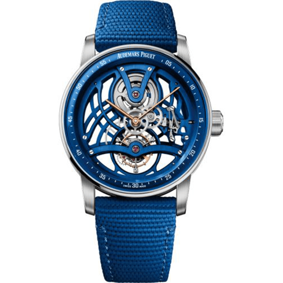 Audemars Piguet Code 11.59 Tourbillon Open-Worked 41mm 26600NB.OO.D346KB.01 Blue Dial