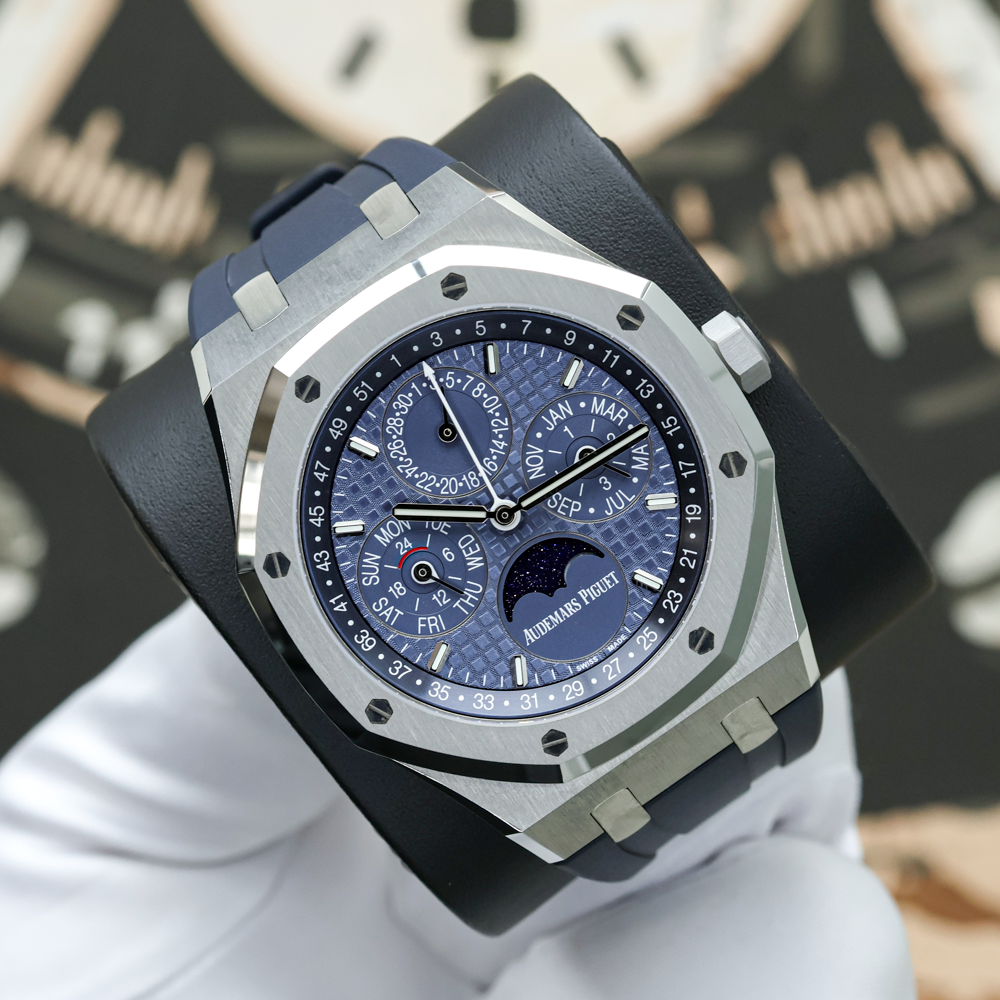 Audemars Piguet Royal Oak Perpetual Calendar 26674ST 41mm Blue Dial Pre-Owned