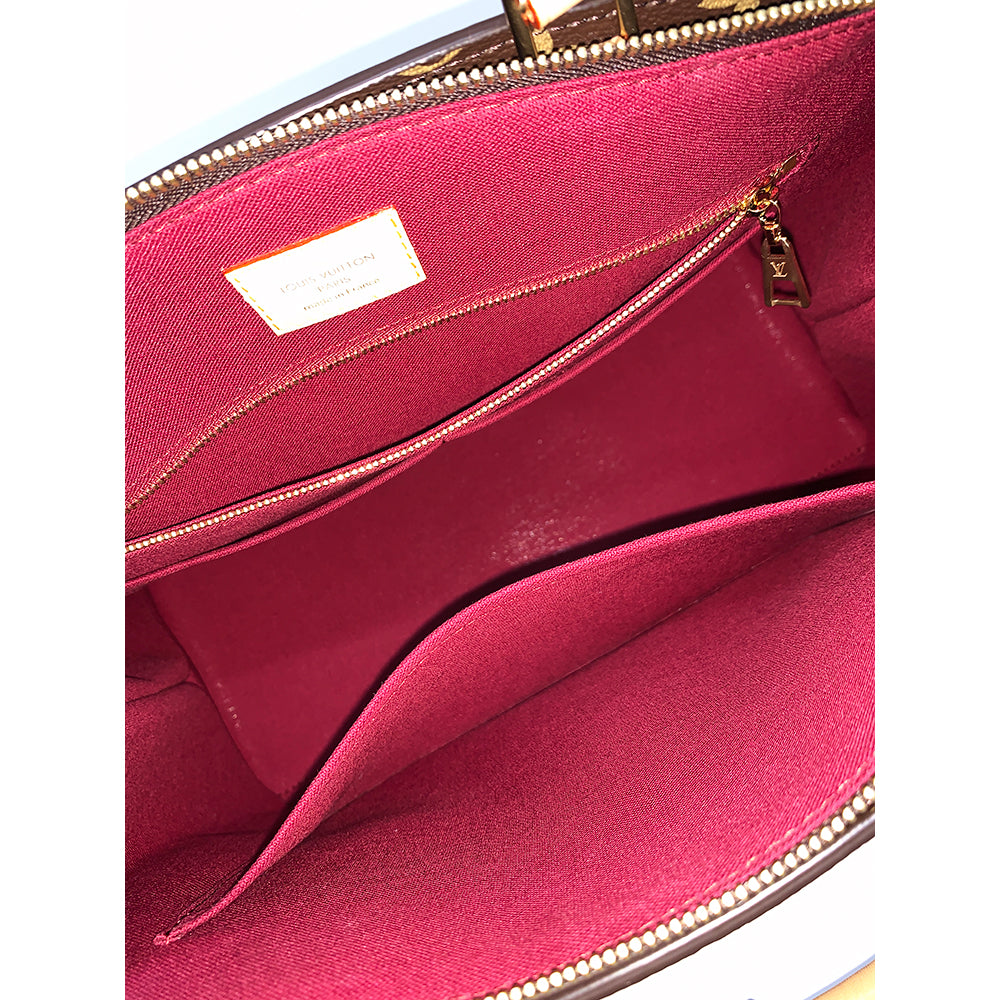 LOUIS VUITTON Grand Palais Bag Monogram Coated Leather Gold Hardware Pre-Owned