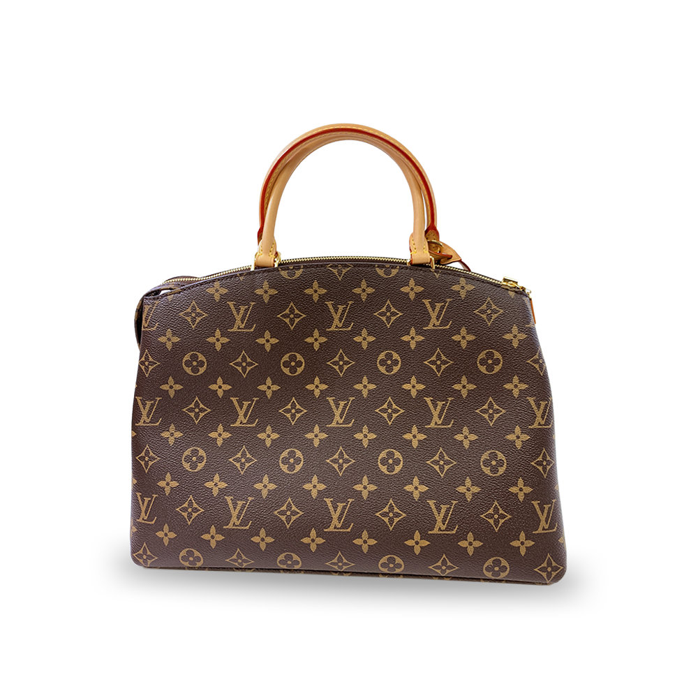 LOUIS VUITTON Grand Palais Bag Monogram Coated Leather Gold Hardware Pre-Owned