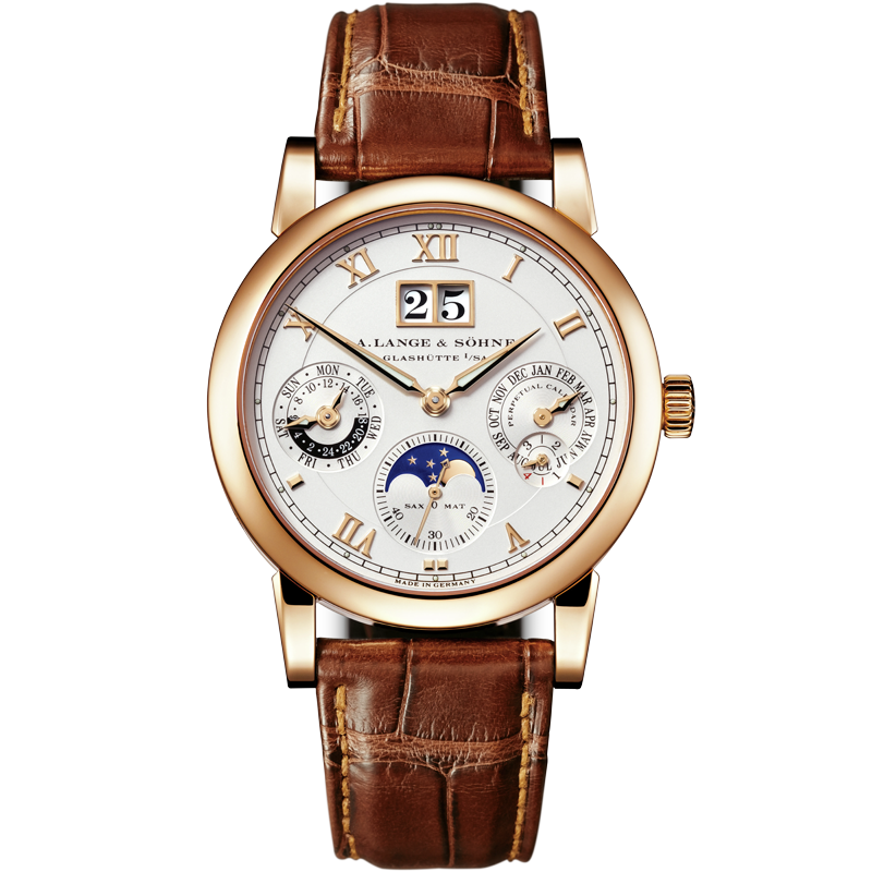 A. Lange & Söhne Saxonia Langematik Perpetual 310.032 E 38.5mm Silver Dial