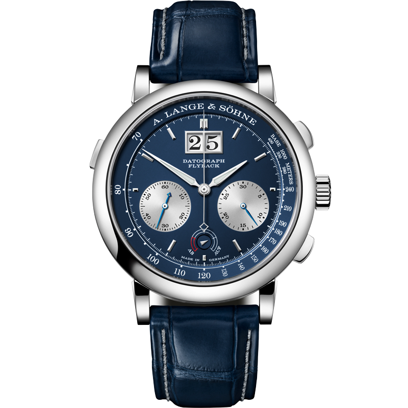A. Lange & Söhne Saxonia Datograph Up/Down 405.028 41mm Blue Dial