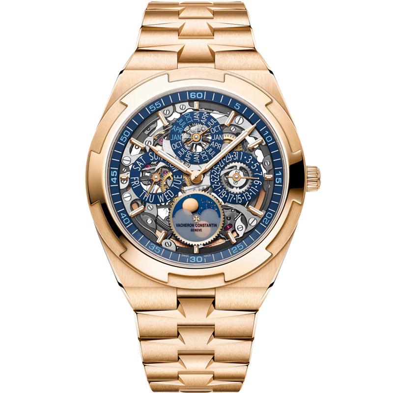 Vacheron Constantin Overseas Perpetual Calendar Ultra-Thin Skeleton 4300V/220R-B642 41.5mm Openworked Dial