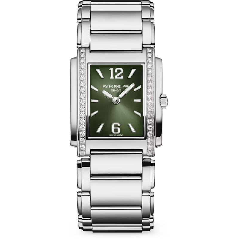 Patek Philippe Twenty-4 Quartz 25mm 4910/1200A-011 Olive Green Dial