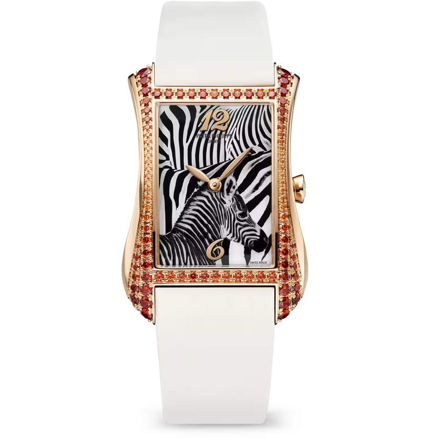 Patek Philippe Gondolo Serata Quartz Joaillerie 4962/200R 28.6mm Zebra Motif Dial