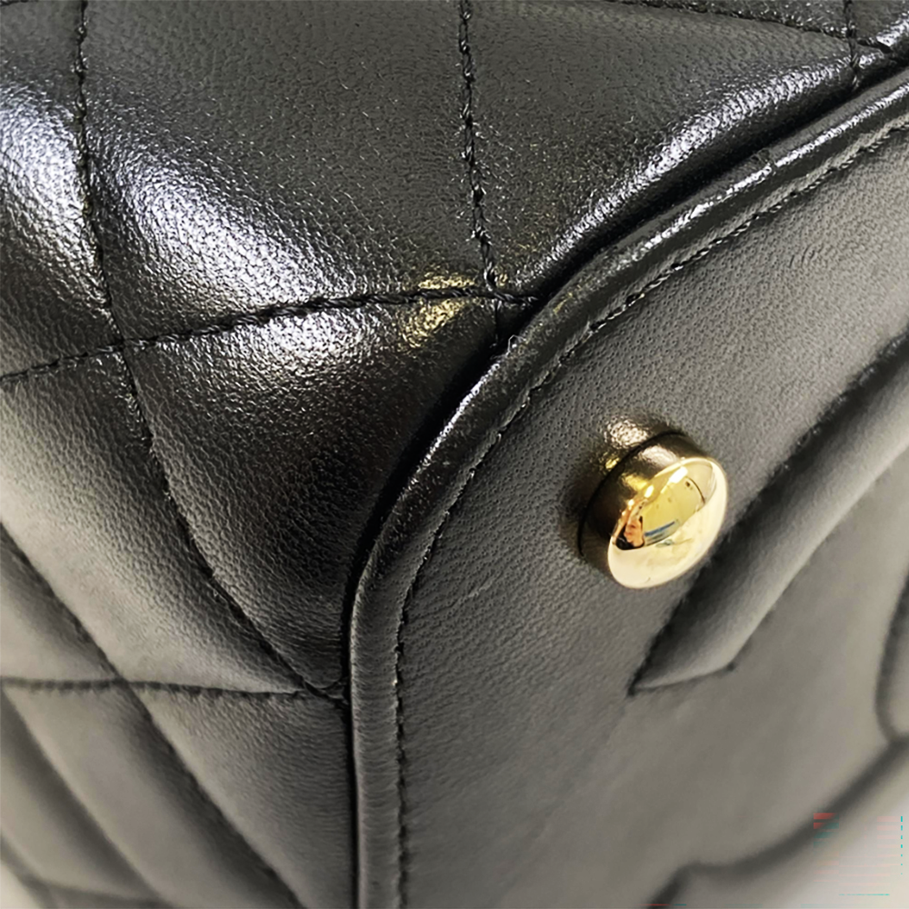 CHANEL Matelassé Vanity Bag Chain Shoulder Strap