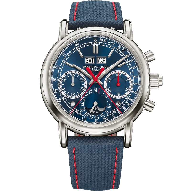 Patek Philippe Grand Complications Split-Seconds Chronograph Perpetual Calendar 5204G-010 40mm Blue Dial