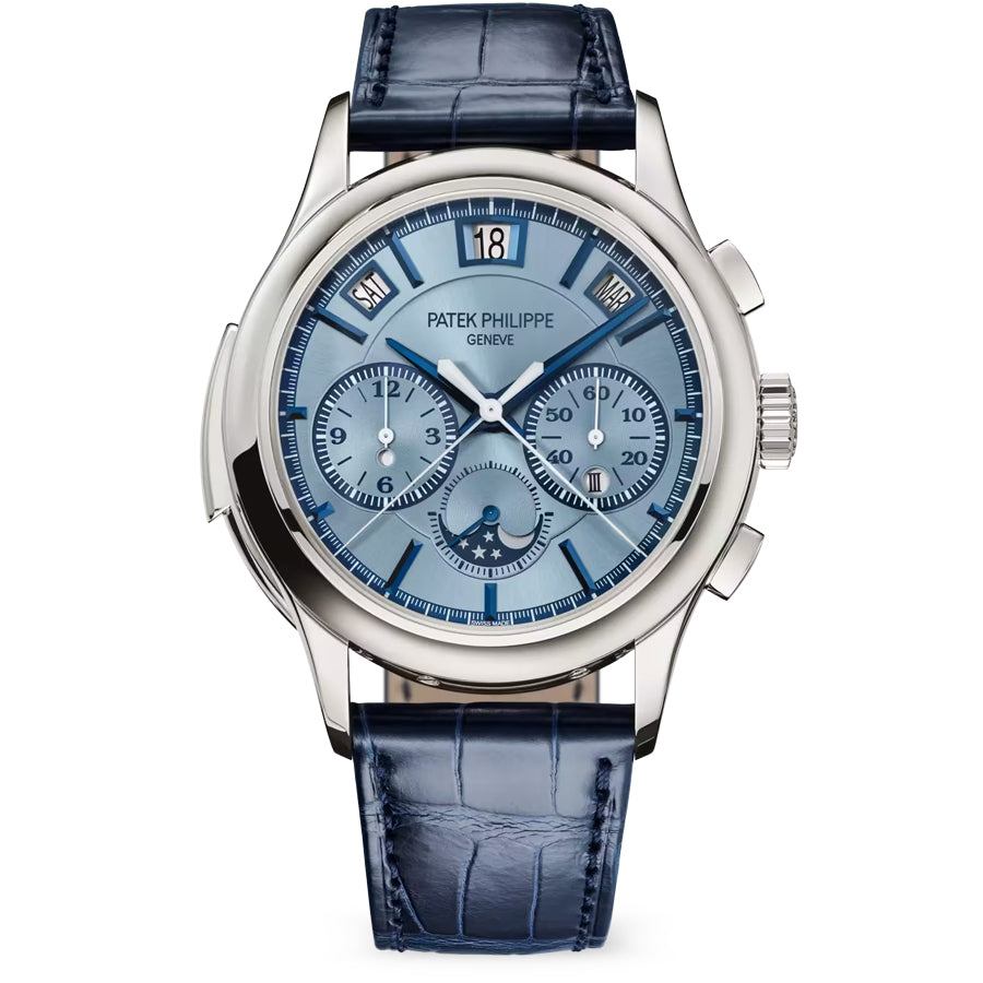 Patek Philippe Grand Complications Minute Repeater Split-Seconds Chronograph Instantaneous Perpetual Calendar 5308G 42mm Blue Dial
