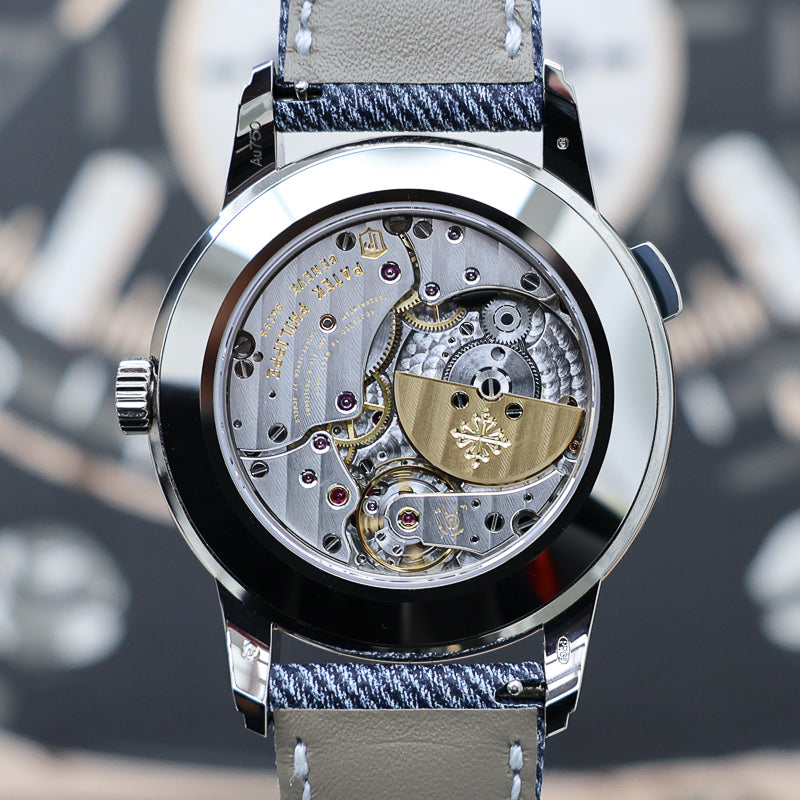 Patek Philippe 2025 World Time Complications Denim 5330G Blue Dial