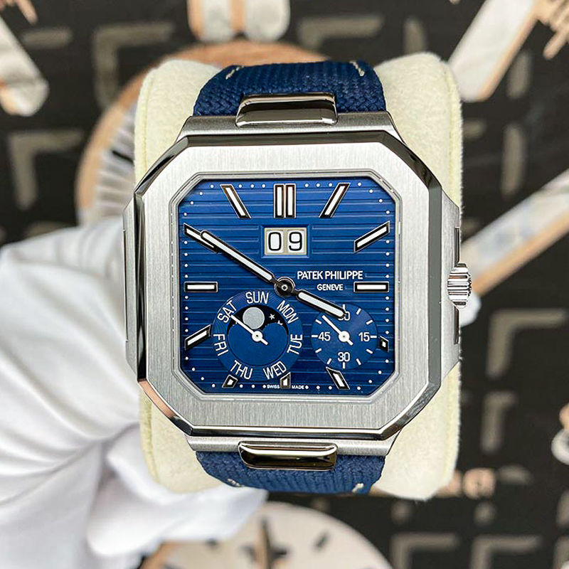 Patek Philippe Cubitus Moon Phase 5822P 45mm Blue Dial