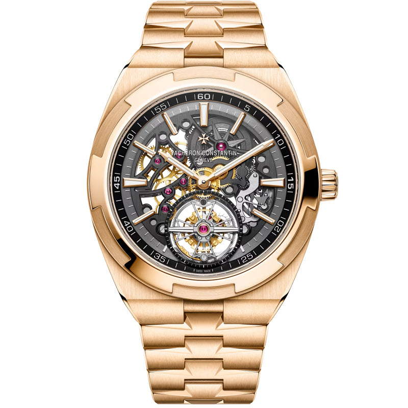 Vacheron Constantin Overseas Tourbillon Skeleton 6000V/210R-B934 42.5mm Openworked Dial