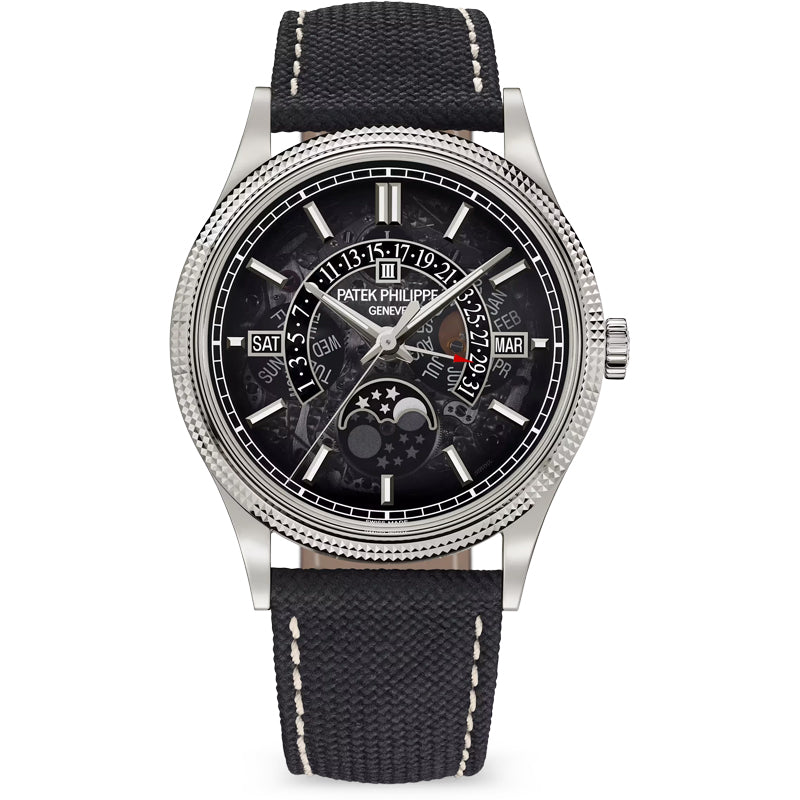 Patek Philippe Grand Complications Perpetual Calendar Moon Phase 39.5mm 6159G-001 Black Dial