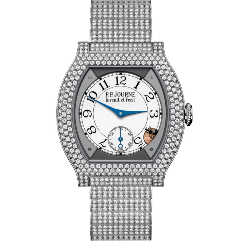 F.P.Journe Élégante 12 Rows of Diamonds ELT 40mm Diamond-Set Bracelet White Dial