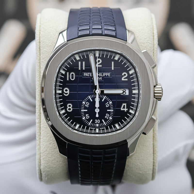 Patek Philippe Aquanaut Chronograph 42mm 5968G-001 Blue Dial Pre-Owned