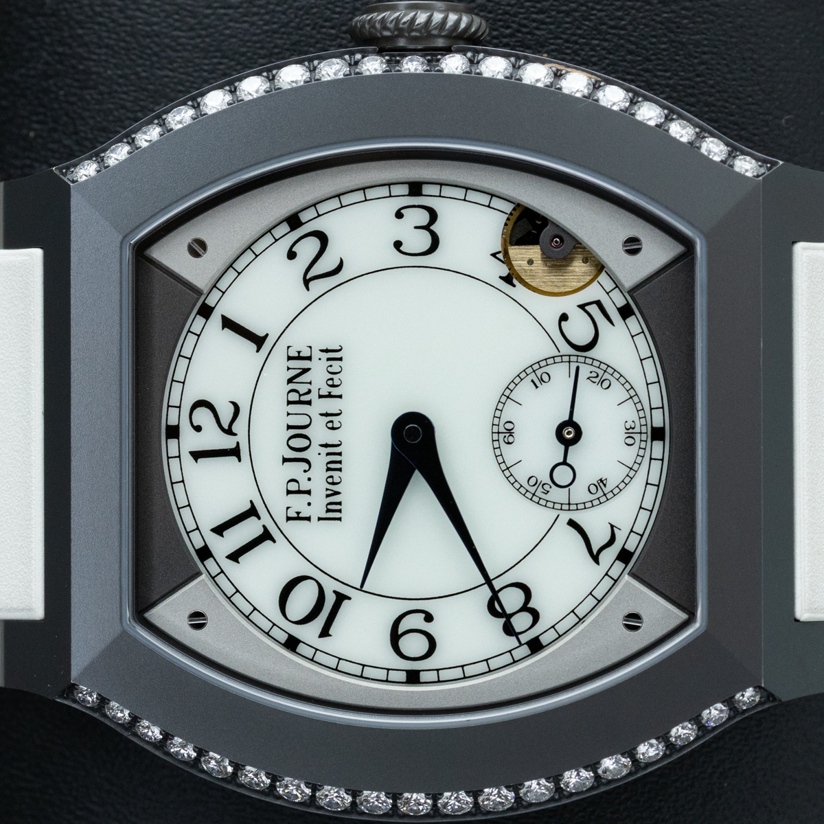 F.P.Journe Élégante Titalyt 2 Rows of Diamonds ELT 40mm White Dial