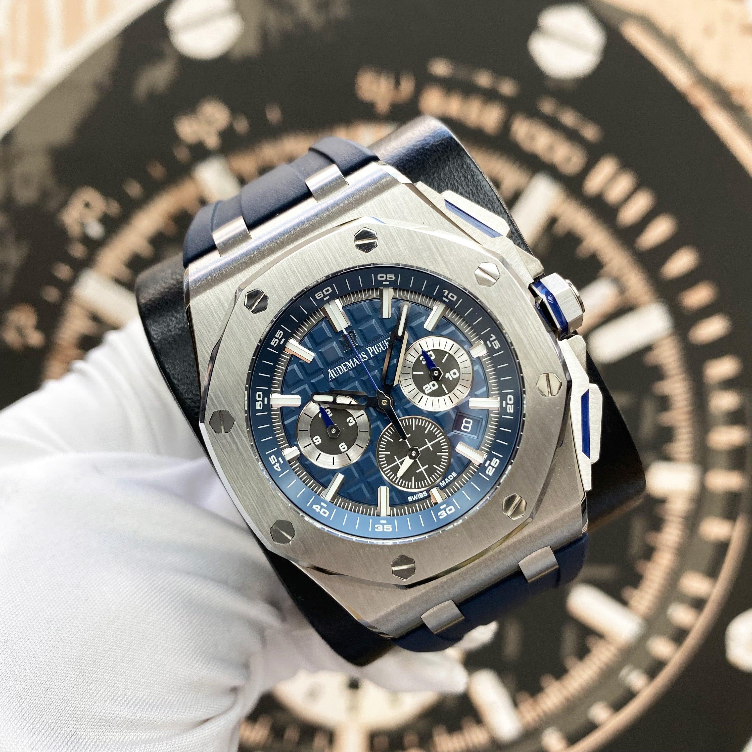 Audemars Piguet Royal Oak Offshore Chronograph 42mm 26480TI.OO.A027CA.01 Blue Dial Pre-Owned - Gotham Trading