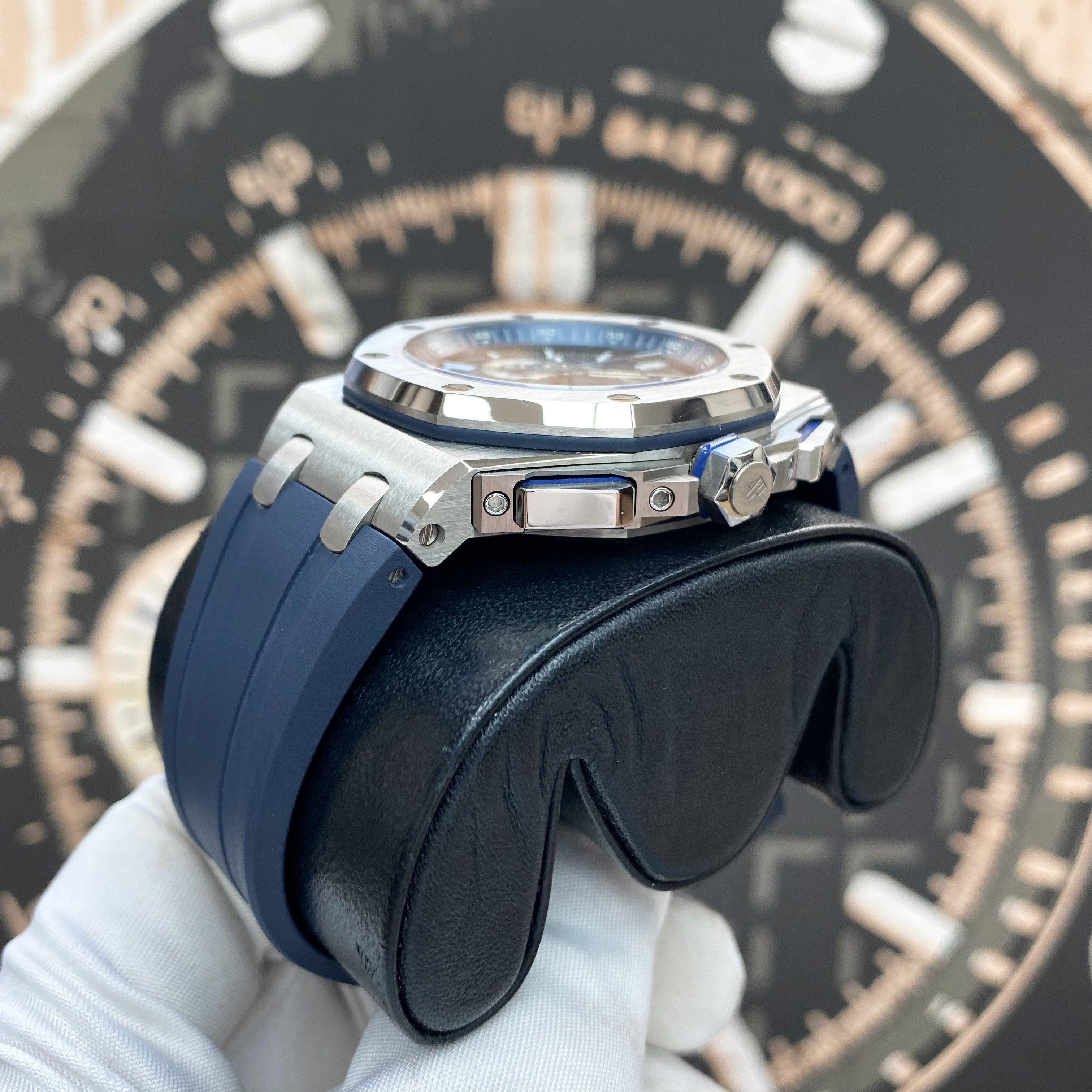 Audemars Piguet Royal Oak Offshore Chronograph 42mm 26480TI.OO.A027CA.01 Blue Dial Pre-Owned - Gotham Trading