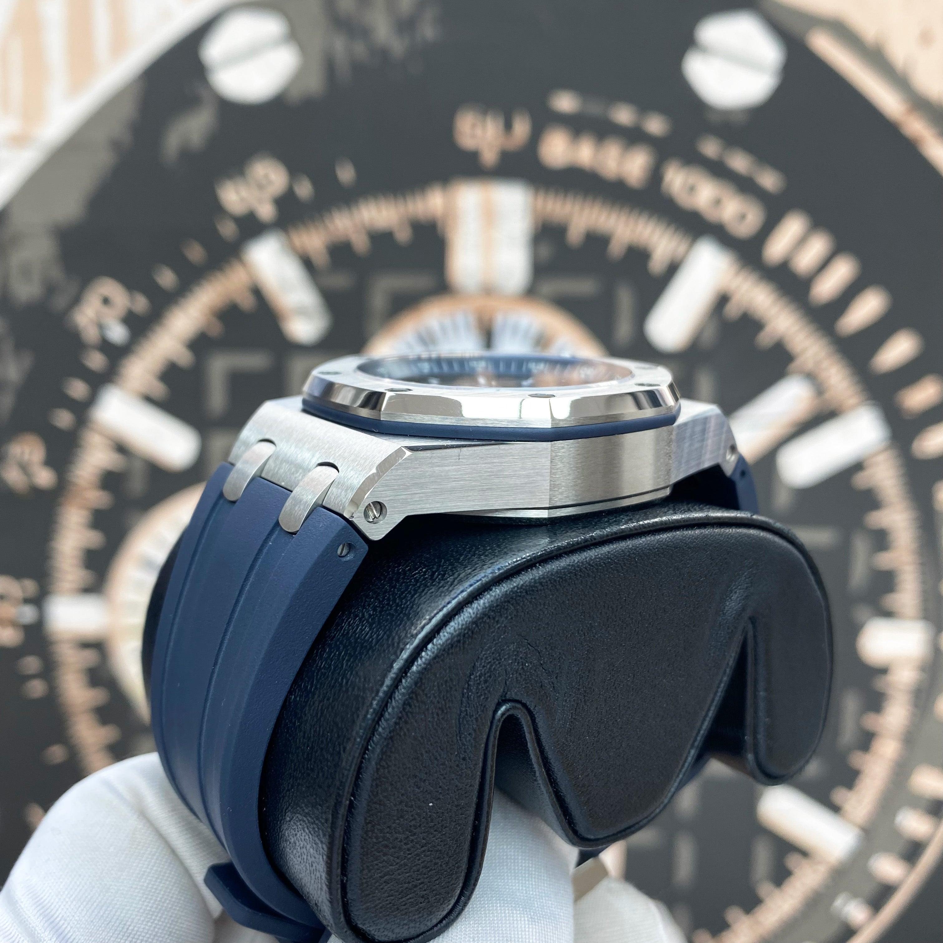 Audemars Piguet Royal Oak Offshore Chronograph 42mm 26480TI.OO.A027CA.01 Blue Dial Pre-Owned - Gotham Trading