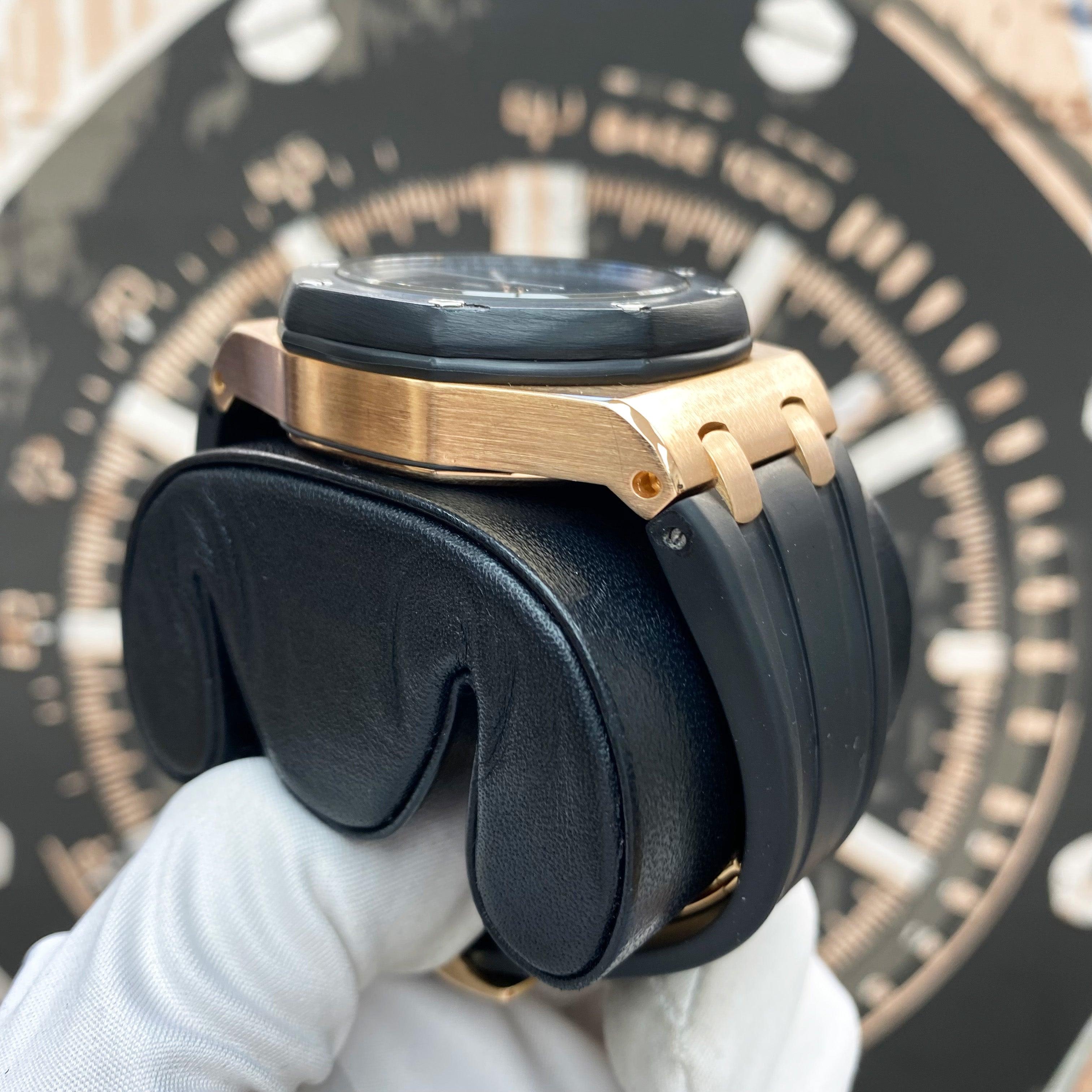 Audemars Piguet "Rubber Clad" Royal Oak Offshore Chronograph 42mm 25940OK Grey Dial Pre-Owned - Gotham Trading