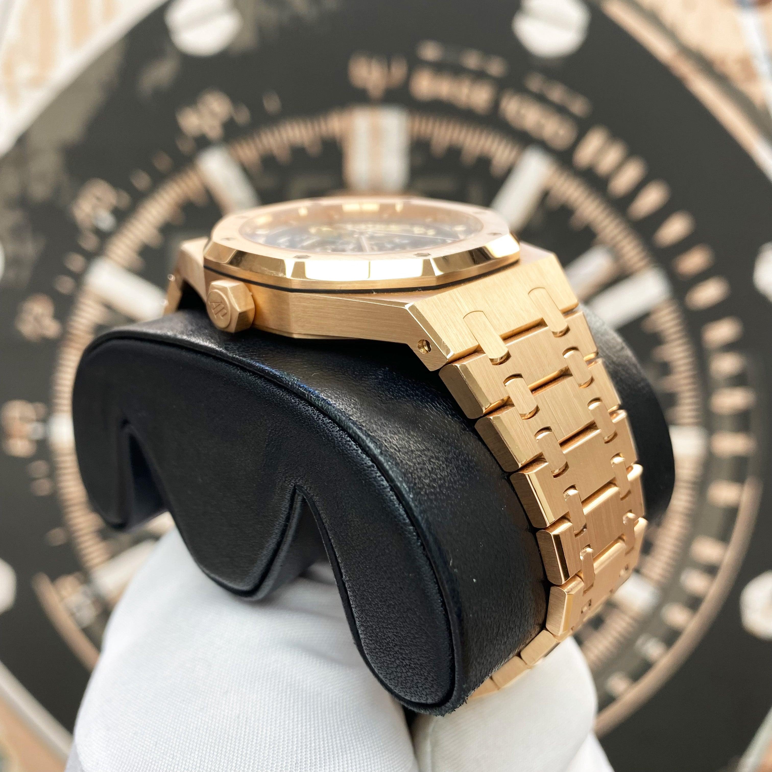 Audemars Piguet Royal Oak 41mm 15407OR.OO.1220OR.01 Openworked Dial Pre-Owned - Gotham Trading