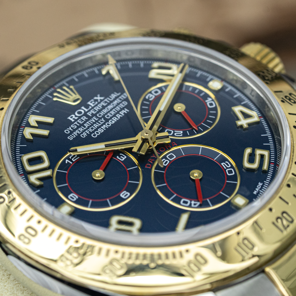 Rolex Cosmograph Daytona Rolesor Racing 116523 40mm Blue Dial Pre-Owned