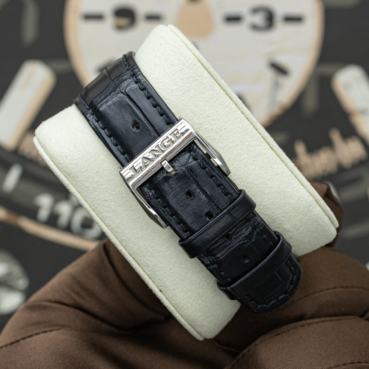 A. Lange & Söhne Lange 1 Time Zone 136.029 42mm Black Dial Pre-Owned