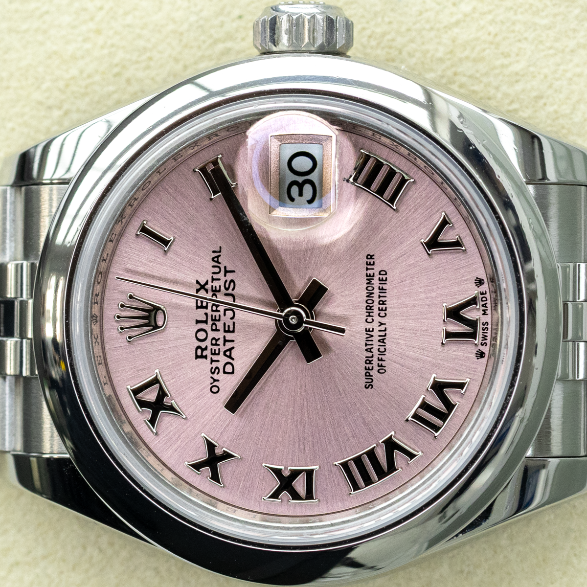 Rolex Lady-Datejust 279160 28mm Roman Pink Dial Pre-Owned