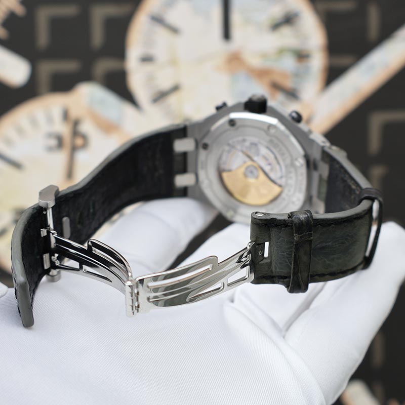 Audemars Piguet Royal Oak Offshore Deployment Buckle Elephant 42mm 26470ST Grey Dial Pre-Owned