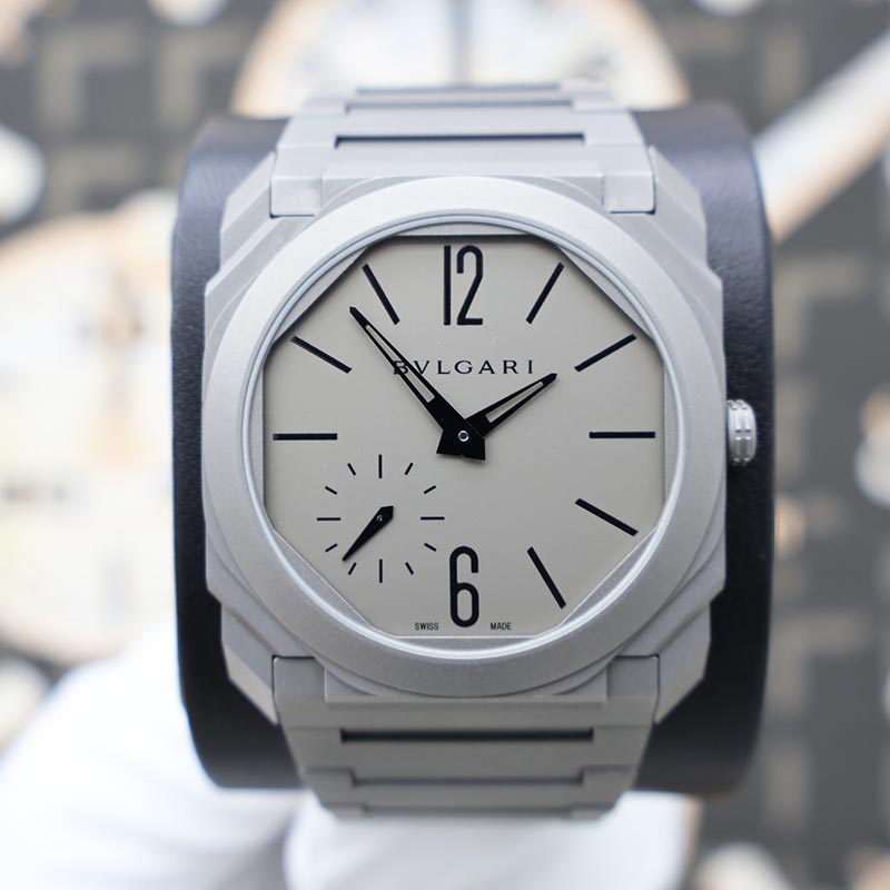 Bulgari Octo Finissimo Titanium 40mm Grey Dial 102713 Pre-Owned