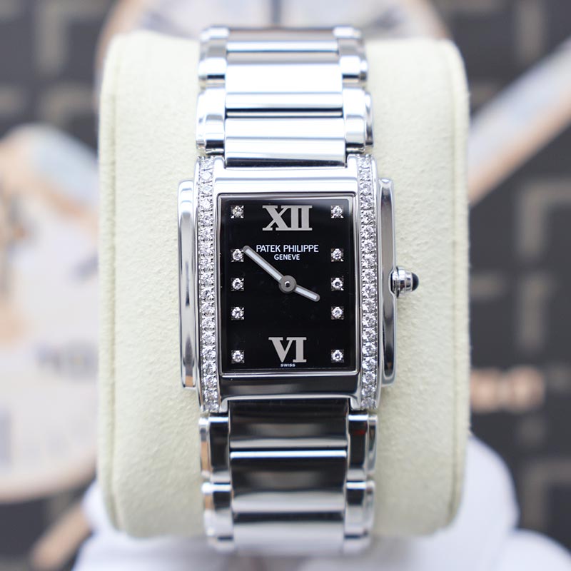 Patek Philippe Twenty-4 Quartz 25mm 4910/10A-001 Black Dial Pre-Owned