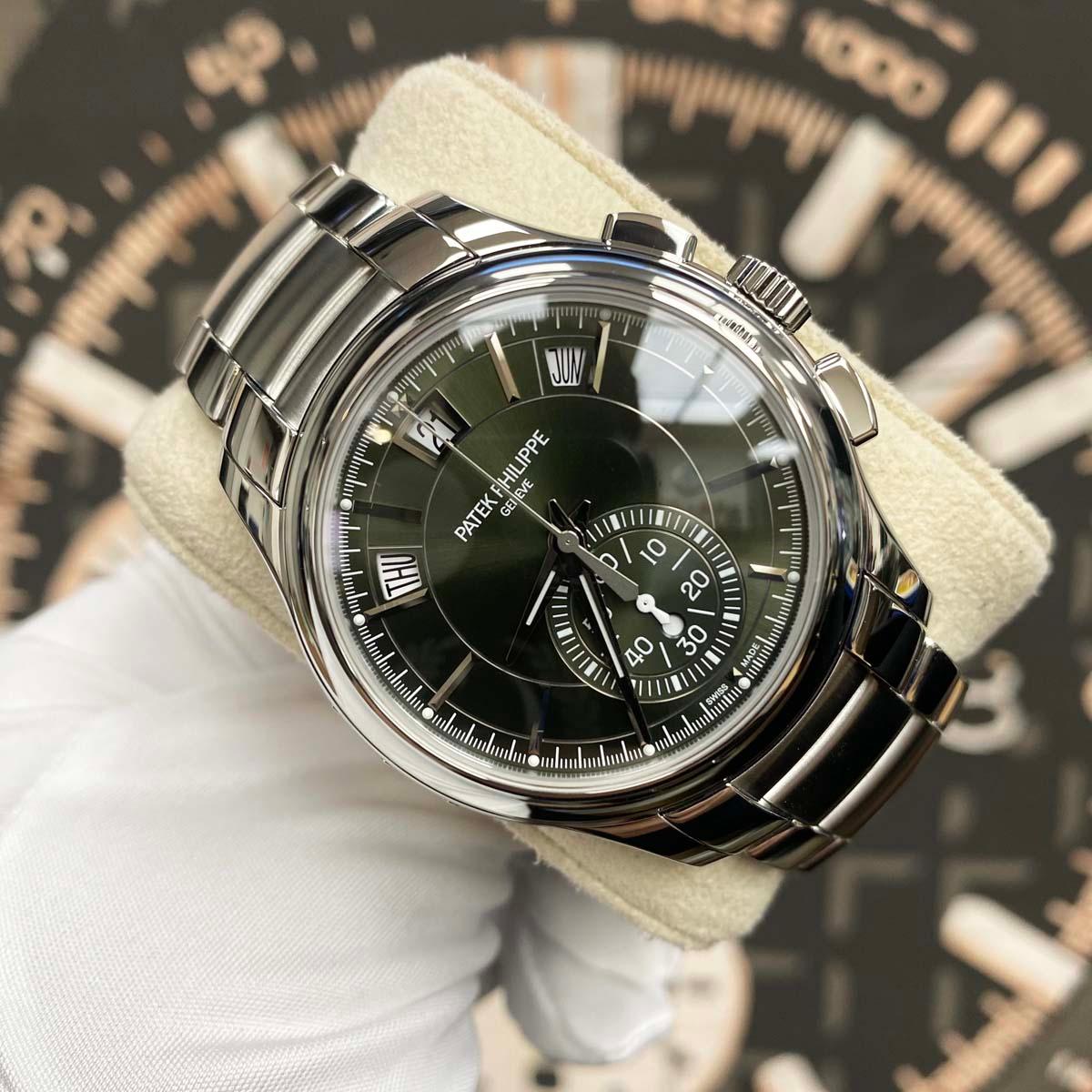 Patek Philippe Complications Self-Winding 42mm 5905-1A-001 Green Dial - Gotham Trading