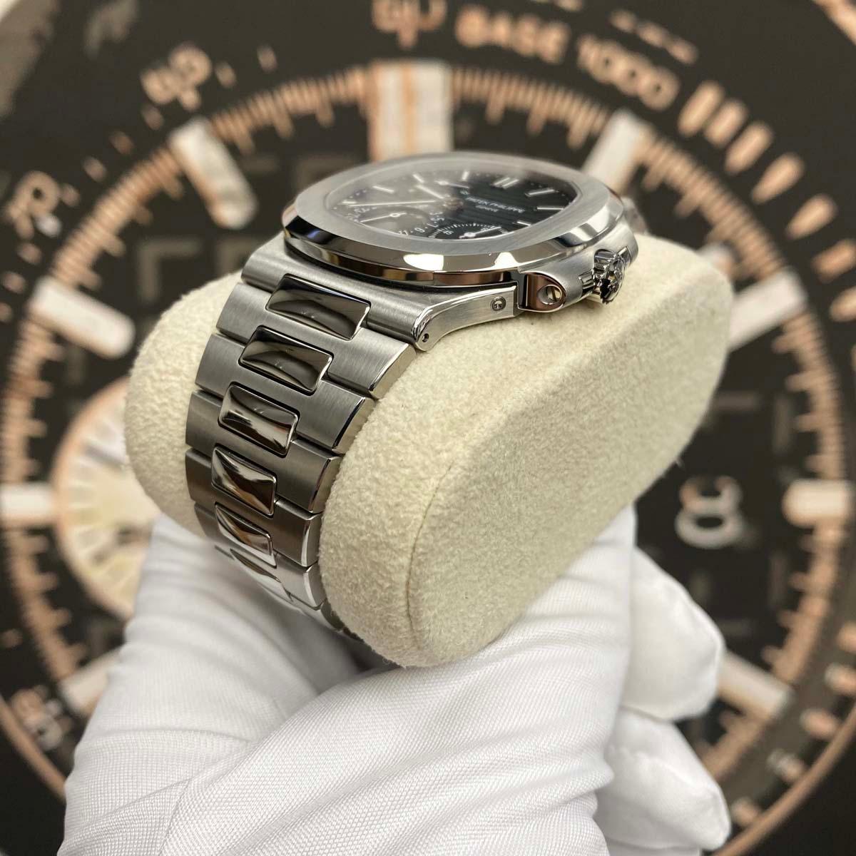 Patek Philippe Nautilus Moon Phases 40mm 5712/1A Blue Dial Pre-Owned - Gotham Trading