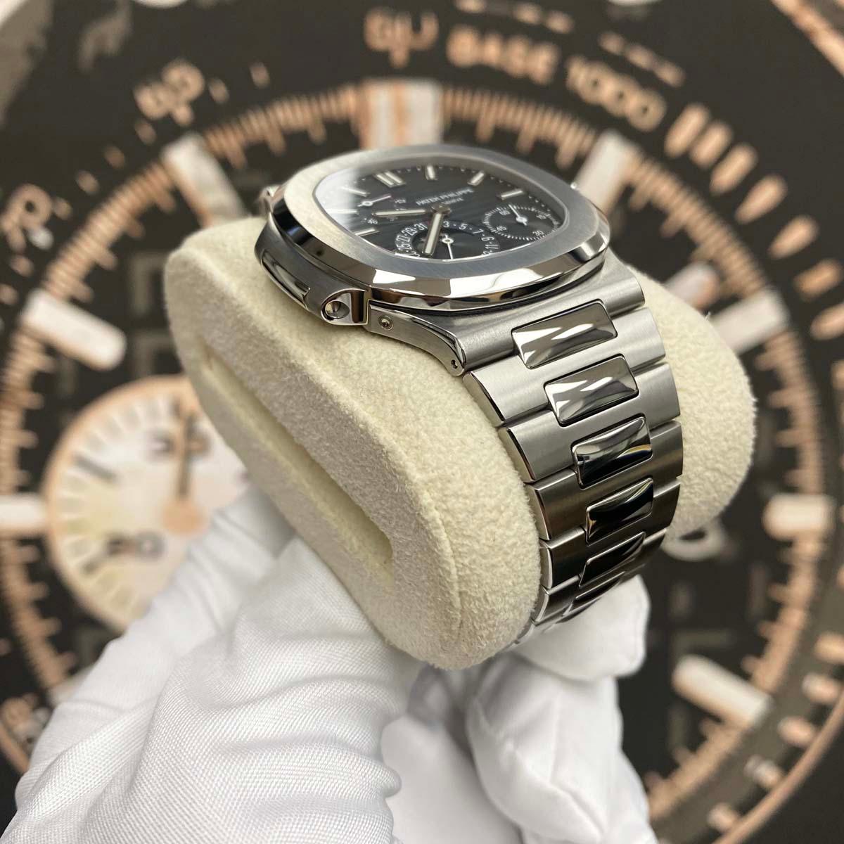 Patek Philippe Nautilus Moon Phases 40mm 5712/1A Blue Dial Pre-Owned - Gotham Trading