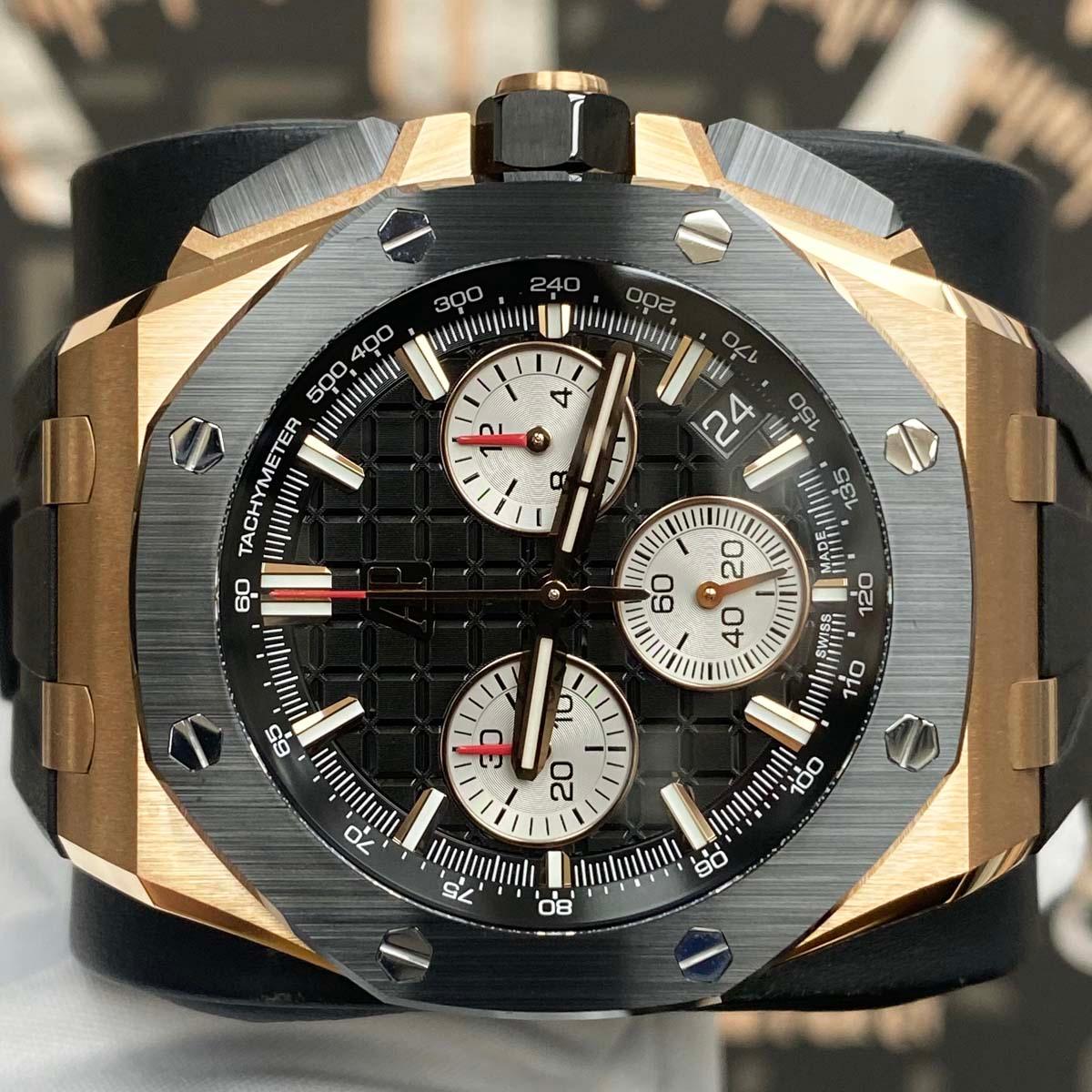 Audemars Piguet Royal Oak Offshore Chronograph 43mm 26420RO.OO.A002CA.01 Black Dial 2024 NEW - Gotham Trading