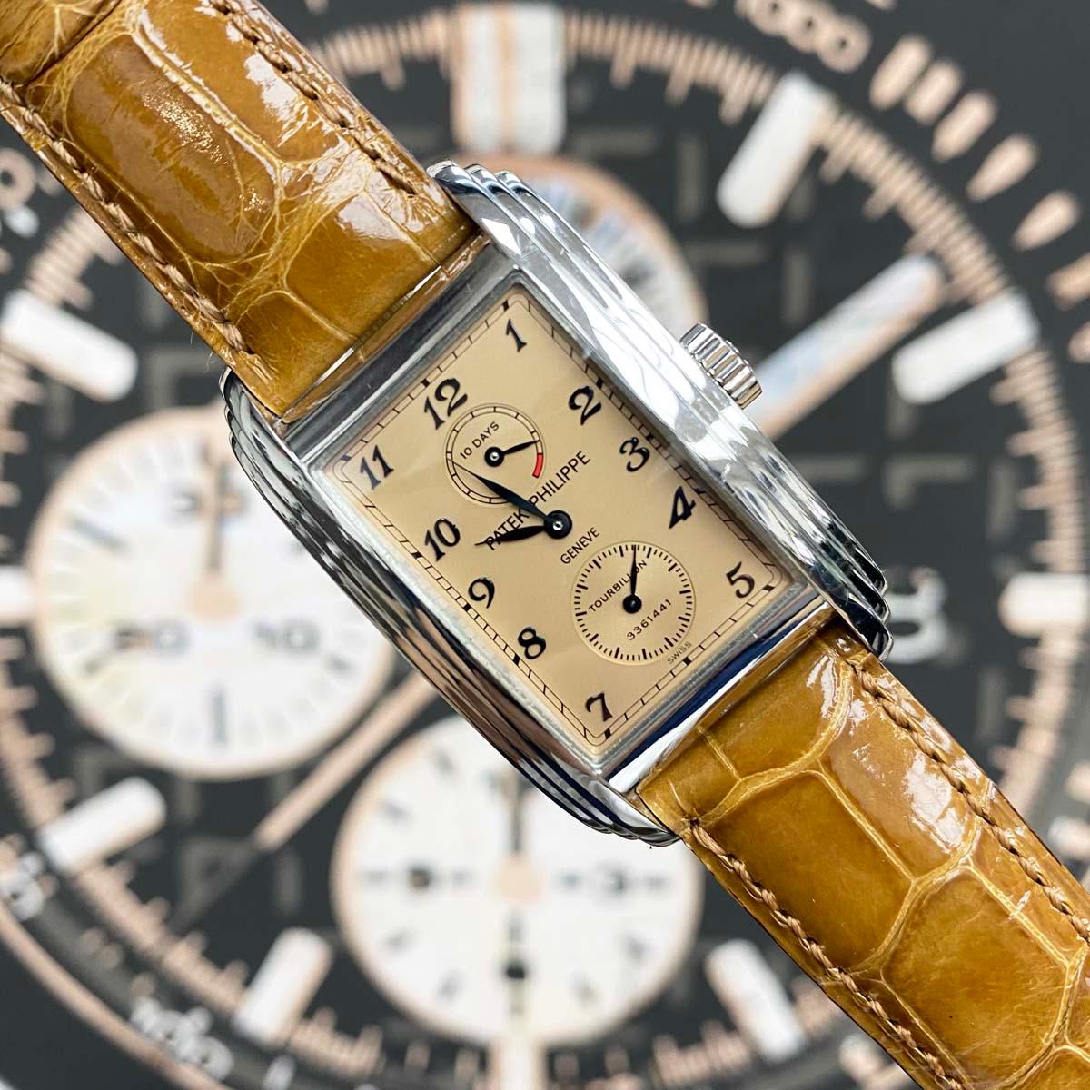 Patek Philippe Tiffany Papers Mint Tourbillon Grand Complications 5101P-010 Salmon Dial Platinum Pre-Owned - Gotham Trading