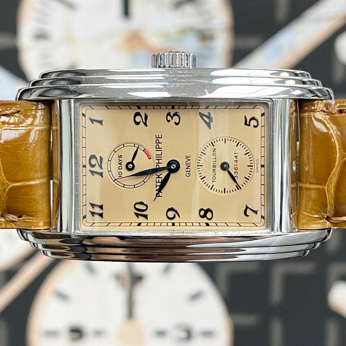 Patek Philippe Tiffany Papers Mint Tourbillon Grand Complications 5101P-010 Salmon Dial Platinum Pre-Owned - Gotham Trading