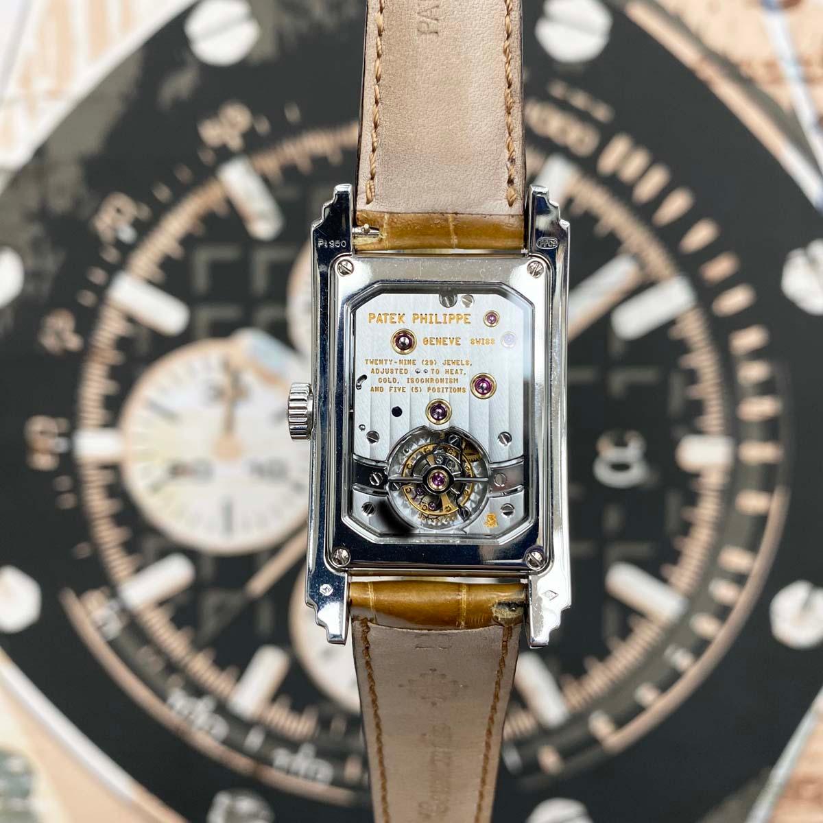 Patek Philippe Tiffany Papers Mint Tourbillon Grand Complications 5101P-010 Salmon Dial Platinum Pre-Owned - Gotham Trading